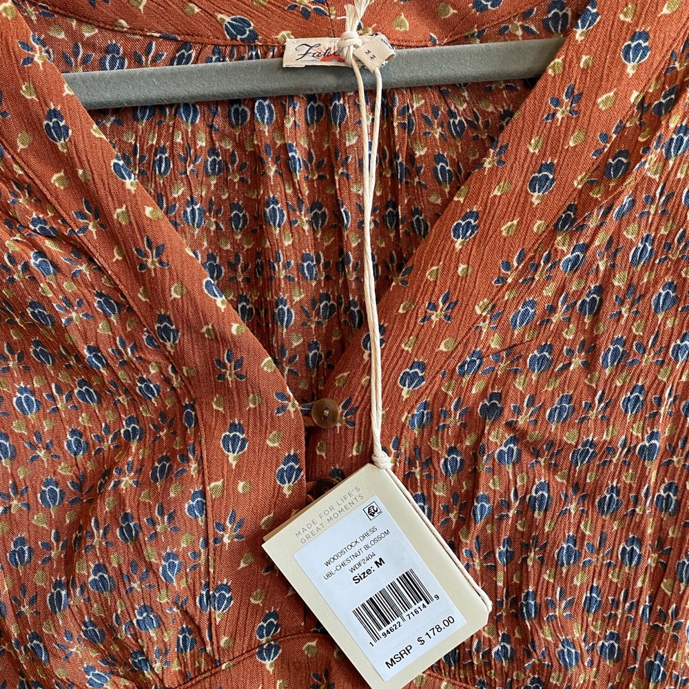 NWT Faherty Woodstock Dress - Picture 4 of 5